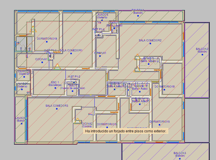 PROBLEMAS CON HA INTRODUCIDO UN FORJADO COMO EXTERIOR